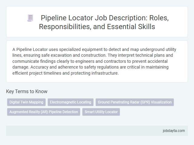 Pipeline Locator Job Description: Roles, Responsibilities, and Essential Skills