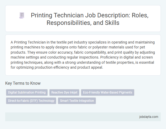 Printing Technician Job Description: Roles, Responsibilities, and Skills