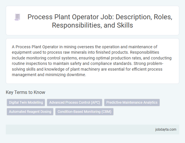 Process Plant Operator Job: Description, Roles, Responsibilities, and Skills