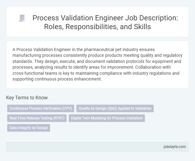 Process Validation Engineer Job Description: Roles, Responsibilities, and Skills