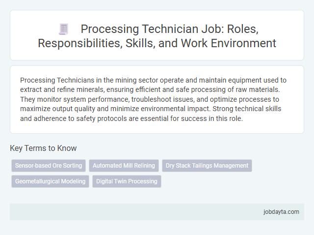 Processing Technician Job: Roles, Responsibilities, Skills, and Work Environment