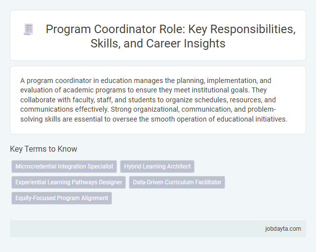 Program Coordinator Role: Key Responsibilities, Skills, and Career Insights