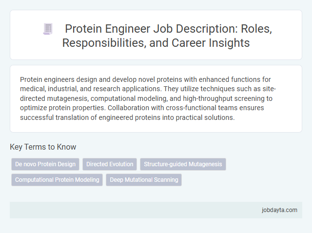 Protein Engineer Job Description: Roles, Responsibilities, and Career Insights