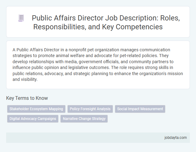 Public Affairs Director Job Description: Roles, Responsibilities, and Key Competencies