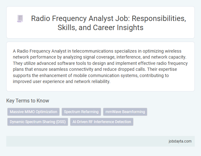 Radio Frequency Analyst Job: Responsibilities, Skills, and Career Insights