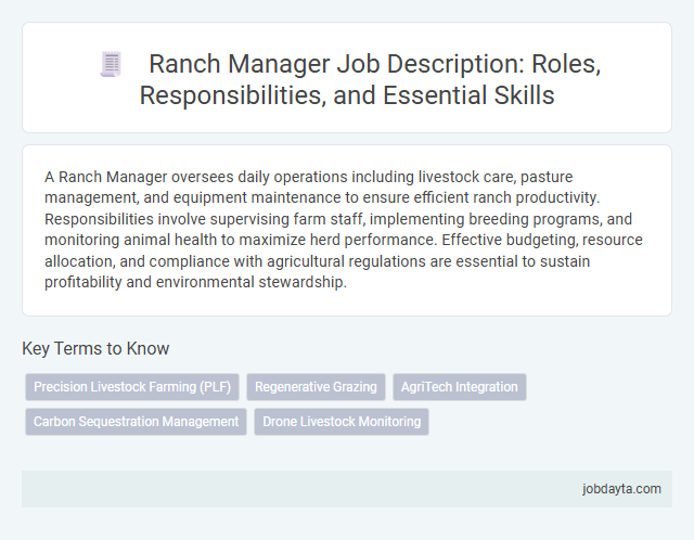 Ranch Manager Job Description: Roles, Responsibilities, and Essential Skills