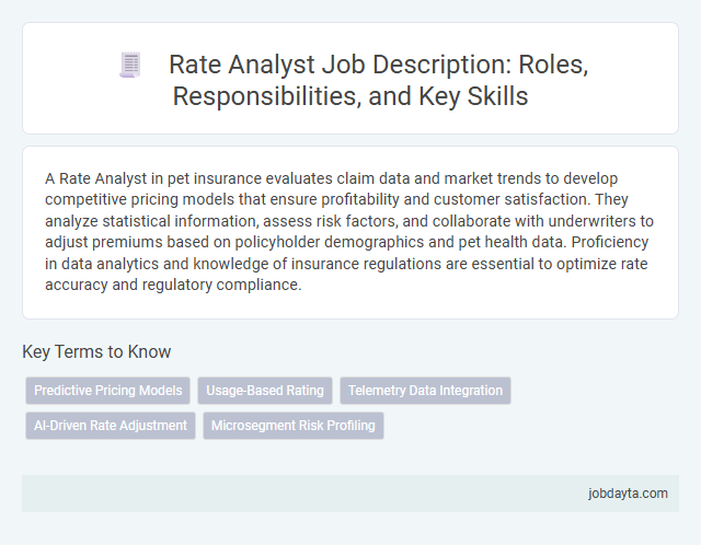 Rate Analyst Job Description: Roles, Responsibilities, and Key Skills