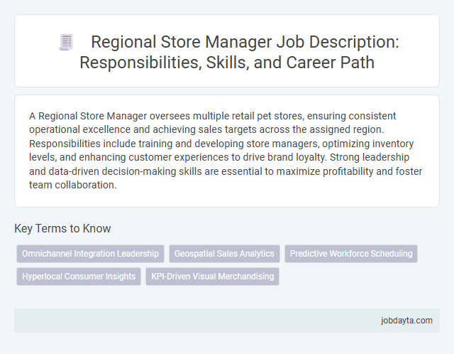 Regional Store Manager Job Description: Responsibilities, Skills, and Career Path