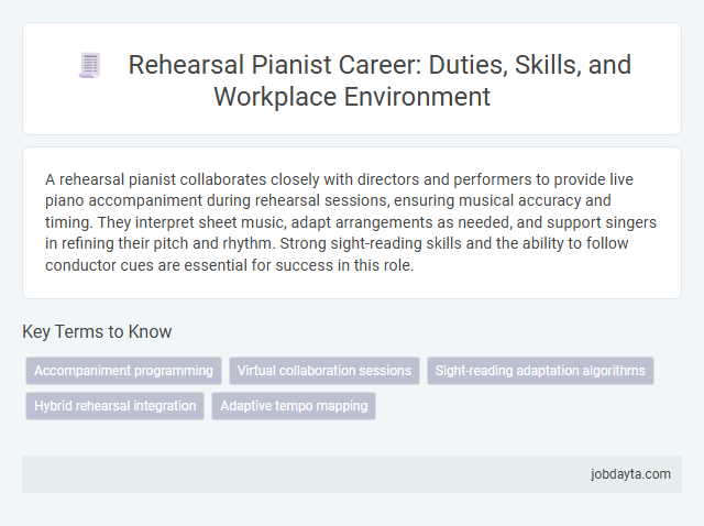 Rehearsal Pianist Career: Duties, Skills, and Workplace Environment