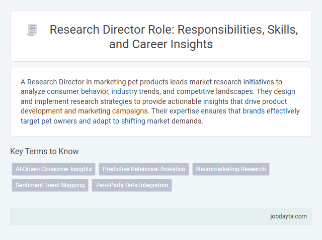 Research Director Role: Responsibilities, Skills, and Career Insights