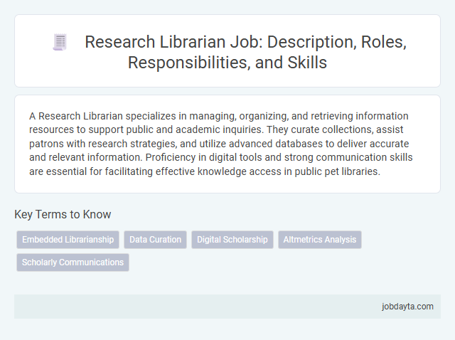Research Librarian Job: Description, Roles, Responsibilities, and Skills