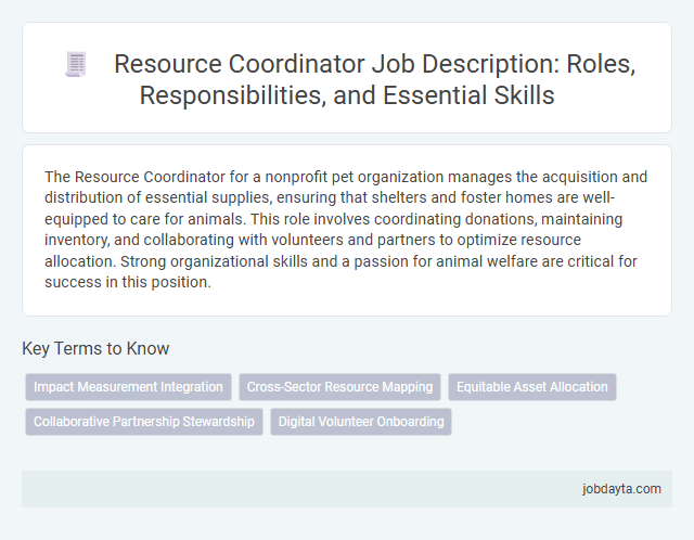 Resource Coordinator Job Description: Roles, Responsibilities, and Essential Skills