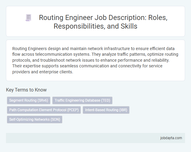 Routing Engineer Job Description: Roles, Responsibilities, and Skills