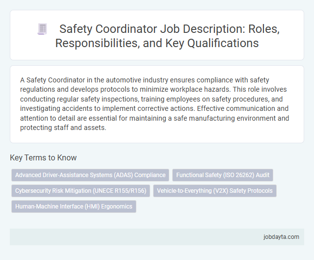 Safety Coordinator Job Description: Roles, Responsibilities, and Key Qualifications
