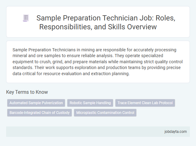 Sample Preparation Technician Job: Roles, Responsibilities, and Skills Overview