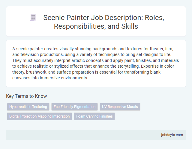 Scenic Painter Job Description: Roles, Responsibilities, and Skills