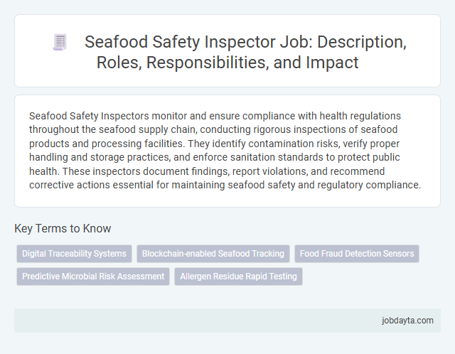 Seafood Safety Inspector Job: Description, Roles, Responsibilities, and Impact