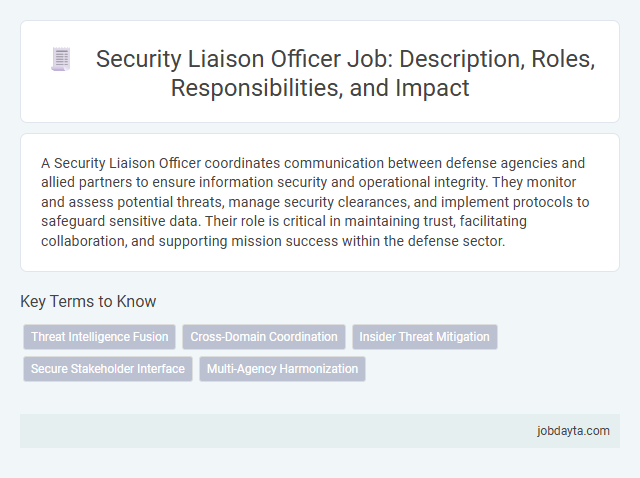 Security Liaison Officer Job: Description, Roles, Responsibilities, and Impact