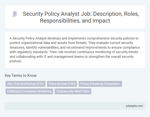 Security Policy Analyst Job: Description, Roles, Responsibilities, and Impact