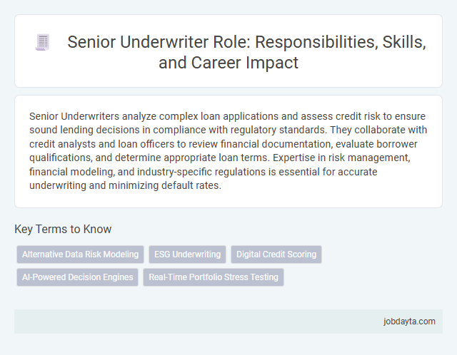Senior Underwriter Role: Responsibilities, Skills, and Career Impact