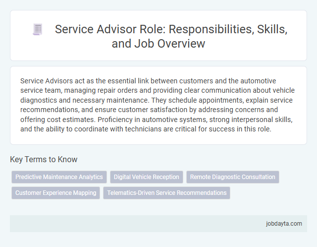 Service Advisor Role: Responsibilities, Skills, and Job Overview