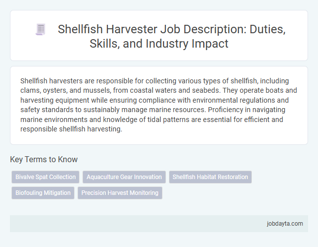 Shellfish Harvester Job Description: Duties, Skills, and Industry Impact
