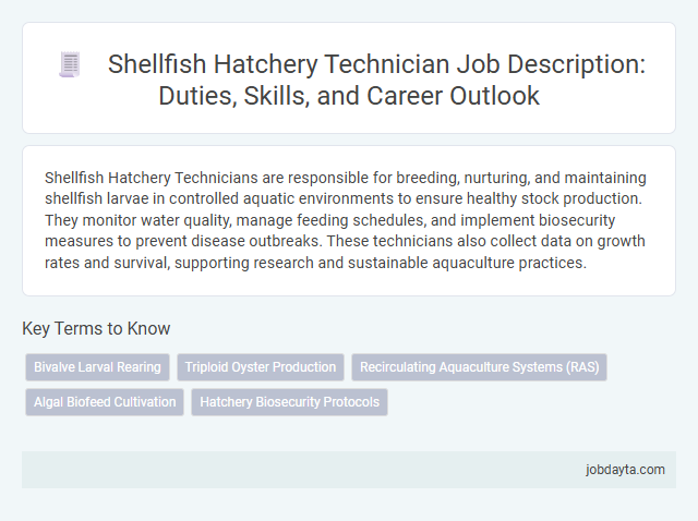 Shellfish Hatchery Technician Job Description: Duties, Skills, and Career Outlook