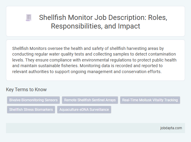 Shellfish Monitor Job Description: Roles, Responsibilities, and Impact