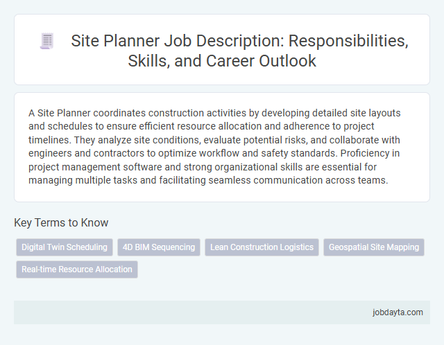 Site Planner Job Description: Responsibilities, Skills, and Career Outlook