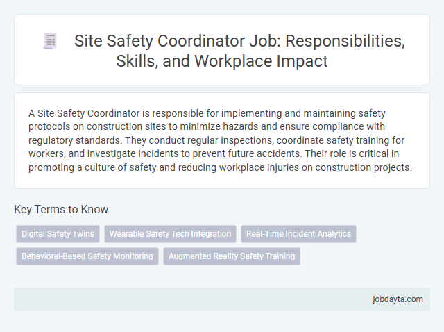 Site Safety Coordinator Job: Responsibilities, Skills, and Workplace Impact