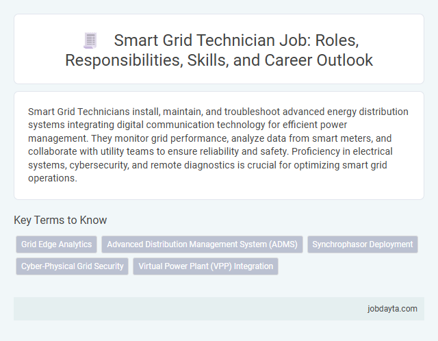 Smart Grid Technician Job: Roles, Responsibilities, Skills, and Career Outlook