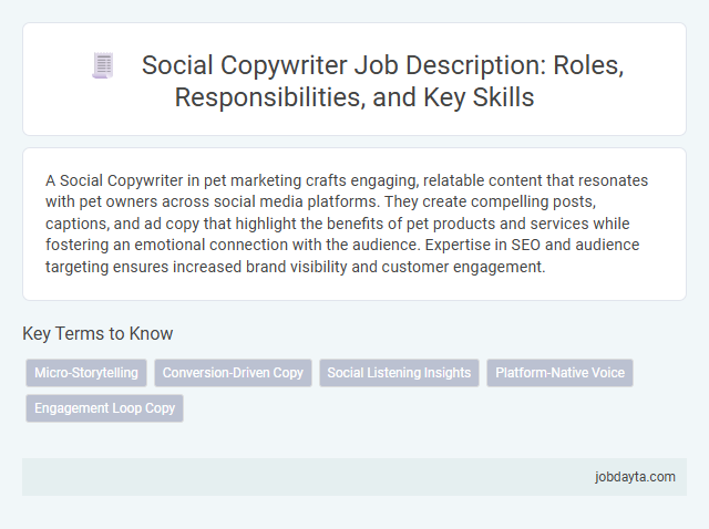 Social Copywriter Job Description: Roles, Responsibilities, and Key Skills