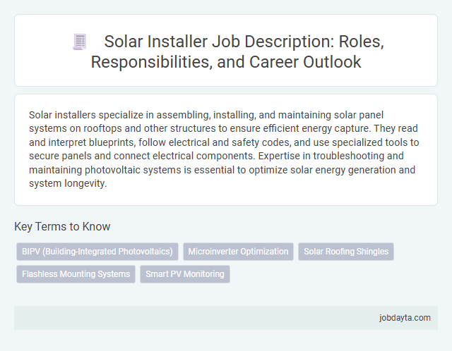Solar Installer Job Description: Roles, Responsibilities, and Career Outlook