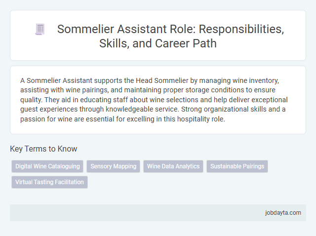 Sommelier Assistant Role: Responsibilities, Skills, and Career Path