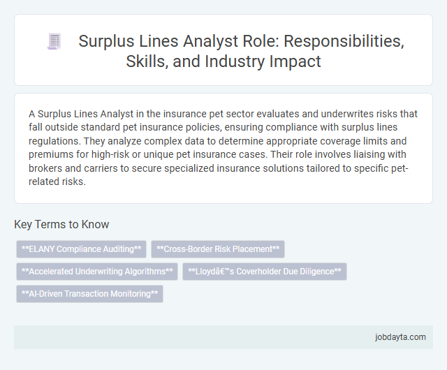 Surplus Lines Analyst Role: Responsibilities, Skills, and Industry Impact