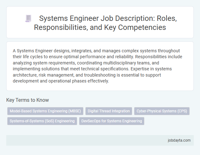 Systems Engineer Job Description: Roles, Responsibilities, and Key Competencies