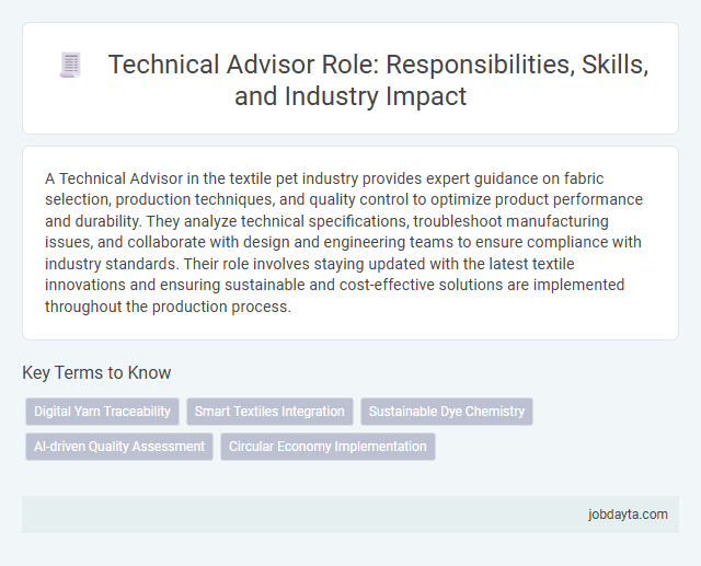 Technical Advisor Role: Responsibilities, Skills, and Industry Impact