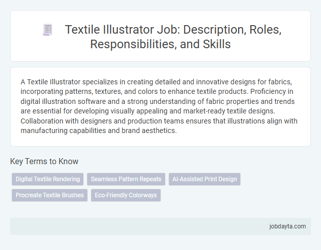 Textile Illustrator Job: Description, Roles, Responsibilities, and Skills