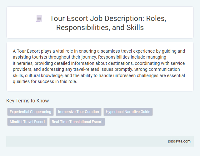 Tour Escort Job Description: Roles, Responsibilities, and Skills