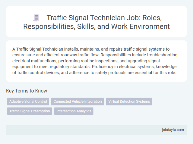 Traffic Signal Technician Job: Roles, Responsibilities, Skills, and Work Environment