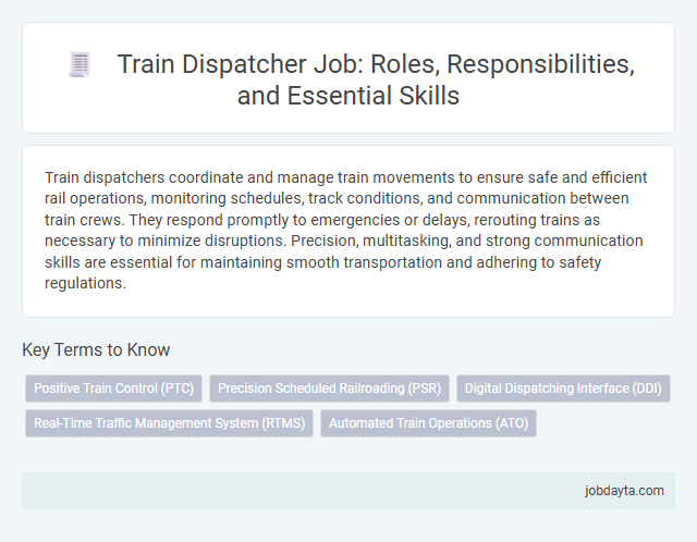 Train Dispatcher Job: Roles, Responsibilities, and Essential Skills