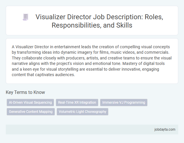 Visualizer Director Job Description: Roles, Responsibilities, and Skills