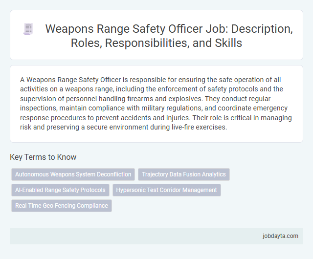 Weapons Range Safety Officer Job: Description, Roles, Responsibilities, and Skills