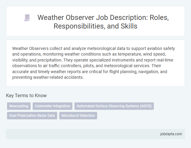 Weather Observer Job Description: Roles, Responsibilities, and Skills