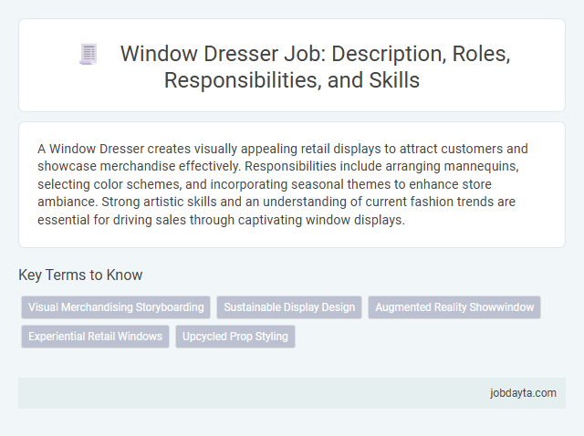 Window Dresser Job: Description, Roles, Responsibilities, and Skills