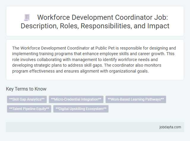 Workforce Development Coordinator Job: Description, Roles, Responsibilities, and Impact
