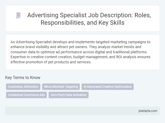 Advertising Specialist Job Description: Roles, Responsibilities, and Key Skills