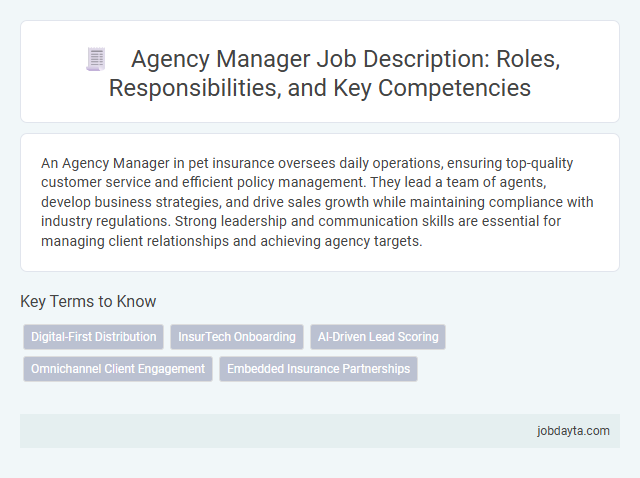 Agency Manager Job Description: Roles, Responsibilities, and Key Competencies