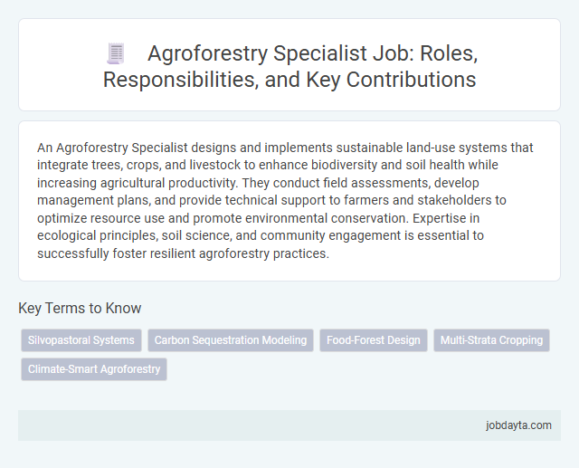 Agroforestry Specialist Job: Roles, Responsibilities, and Key Contributions
