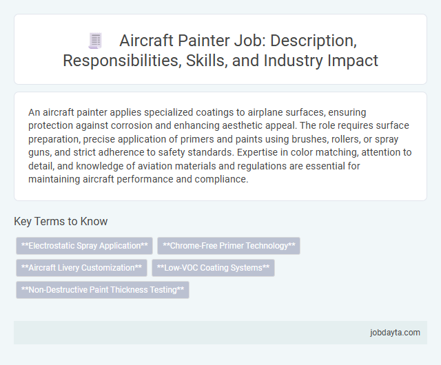 Aircraft Painter Job: Description, Responsibilities, Skills, and Industry Impact